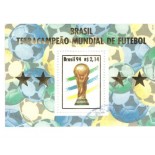 B98  BRASIL TETRACAMPEÃO MUNDIAL DE FUTEBOL (EUA) CARIMBADO/USADO  7653 